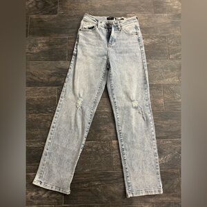 BCBG Light Wash Distressed High-Rise Women's Jeans